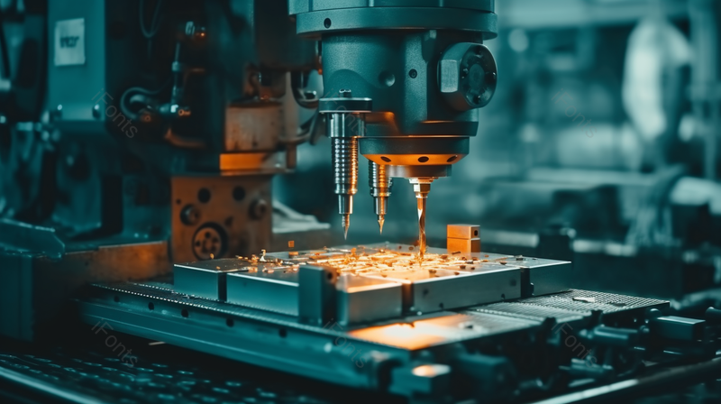 金属制造工厂数控铣床实拍摄影图,高清,摄影图,摄影图片,图片大全,摄影图免费下载